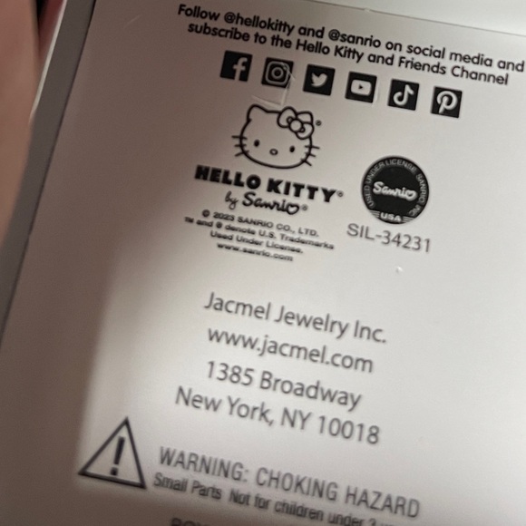 NIB hello Kitty earrings studs sterling silver new Sanrio y2k anime - Picture 5 of 7